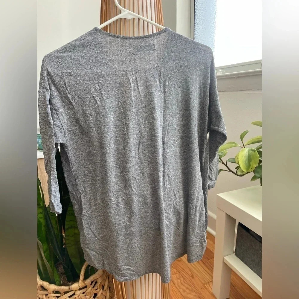 Abercrombie & Fitch Gray Surplice Sweater Top - Picture 2 of 3